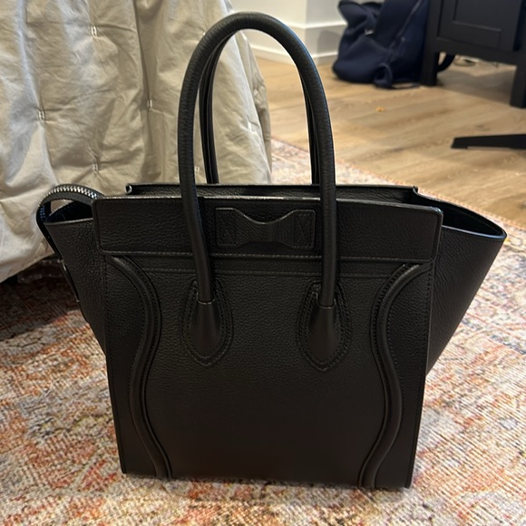 Celine Micro Luggage Handbag - Black - Picture 15 of 17